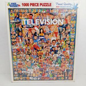 1000 Piece Jigsaw Puzzle Brand New Sealed TELEVISION HISTORY Celebrity 24" x 30"